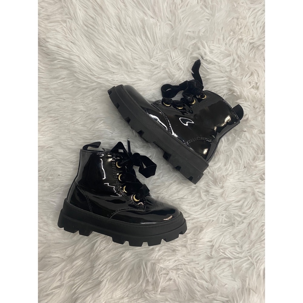 H&M Faux Leather Combat Boots